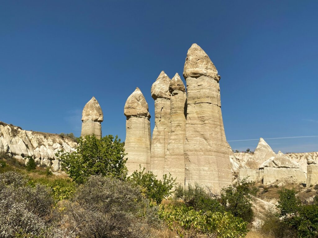 a stone structure with a few peaks